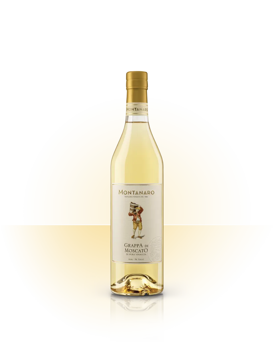 Grappa di Moscato - Gli Ometti con astuccio - Distilleria Dr. Montanaro